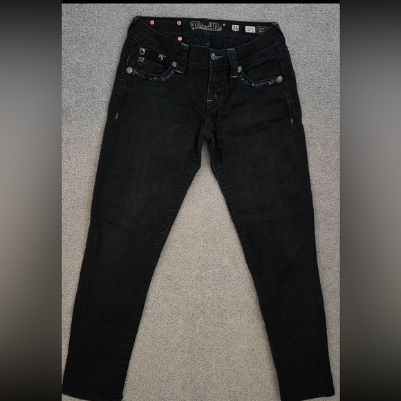 Miss Me Denim - Miss Me Black Skinny Jeans